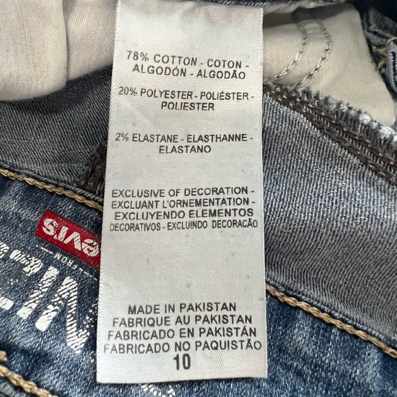 Levi’s Denison high rise, medium wash blue jeans size 10, five pockets. - Picture 4 of 6